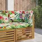 vidaXL Coussin de canapé d'extérieur 3 Pièces coloré Polyester