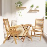 Chaises de jardin vidaXL 2 pièces en teck