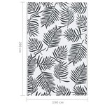 vidaXL Tapis d'extérieur ARAKIL Blanc et noir 190x290 cm PP