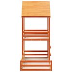 vidaXL Lit superposé sans matelas cire marron 80x200 cm pin massif