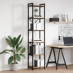 vidaXL Bibliothèque chêne artisanal 40 x 30 x 188 cm Bois d'ingénierie