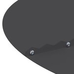 vidaXL Anneau Arbre Plat Noir Ø40/70 cm en Acier