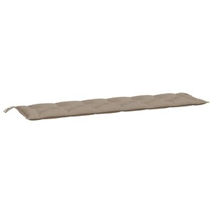 vidaXL Coussin de banc de jardin taupe 200x50x7 cm tissu oxford