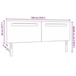 Tête de lit design simple blanc pur 180 cm en simili cuir