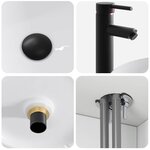 vidaXL Meuble de lavabo mural Blanc brillant 49 x 44 5 x 66 cm