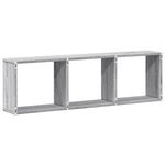 vidaXL Armoire murale 100x16x30 cm sonoma gris bois d'ingénierie