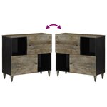 vidaXL Buffet 80x33x75 cm bois massif de manguier