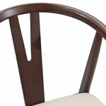 vidaXL Chaise de salle à manger 2 Pièces Marron clair et clair
