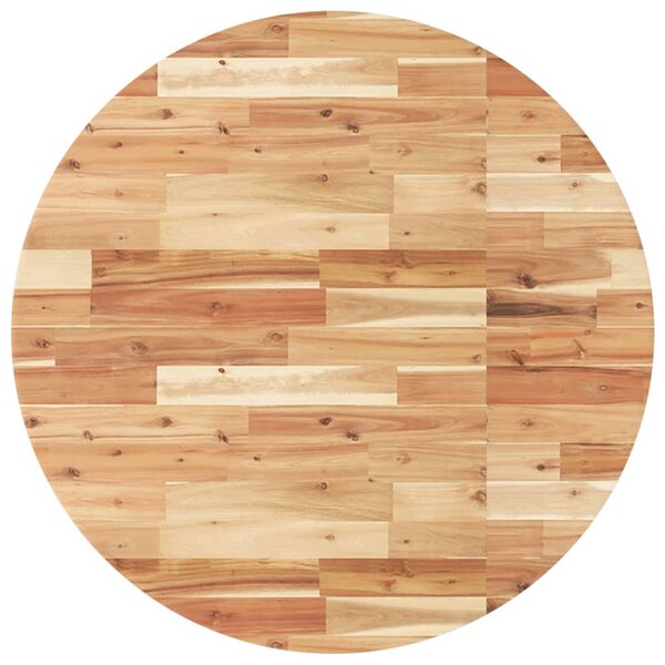 vidaXL Dessus de table rond Ø90x4 cm bois massif d'acacia