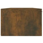 vidaXL Armoires murales 2 Pièces Chêne fumé 68x30x20 cm Bois d'ingénierie