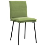 vidaXL Chaises à manger lot de 2 Vert clair Velours