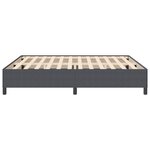 vidaXL Cadre de lit Gris foncé 200 x 200 cm Tissu en velours côtelé