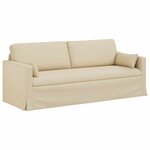 vidaXL Canapé 2 Pièces Crème 198 x 78 x 80 cm tissu