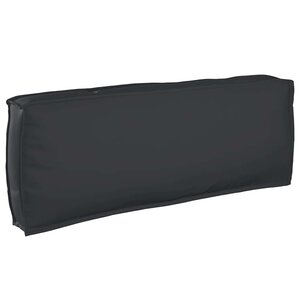vidaXL Coussin pour dossier de palette Noir 120 x 40 x 12 cm