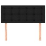 vidaXL Tête de lit Noir 90x5x78/88 cm Tissu