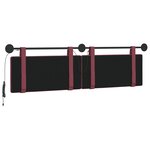 vidaXL Tête de lit suspendue Bordeaux Tissu