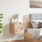 vidaXL Armoire murale 31 5x30x30 cm Bois massif Pin