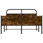 vidaXL Cadre de lit sans matelas 140x190 cm chêne sonoma