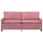 vidaXL Canapé Rose 196 x 81 x 87 5 cm Velours