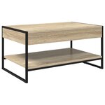 vidaXL Table basse Sonoma 80 x 50 x 40 cm Bois d'ingénierie