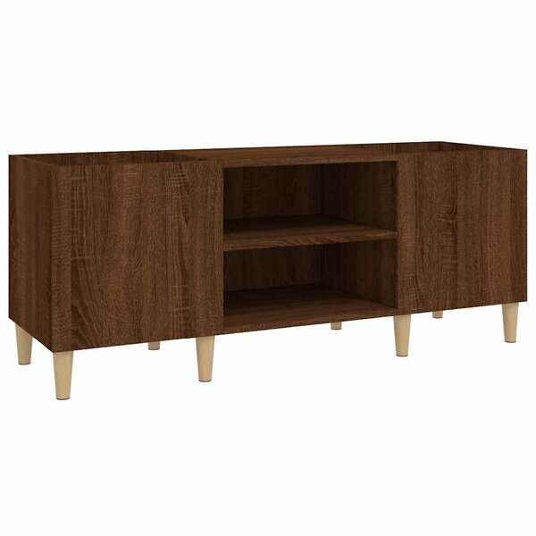 vidaXL Armoire à disques chêne marron 121x38x48 cm bois d'ingénierie