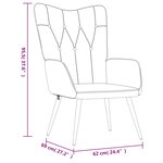 vidaXL Chaise de relaxation Gris foncé Tissu