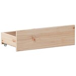 vidaXL Cadre de lit sans matelas avec tête de lit 200x200 cm bois pin