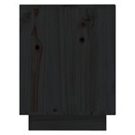 vidaXL Armoire à chaussures Noir 110x34x45 cm Bois de pin massif