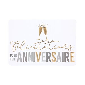 Carte de voeux - anniversaire - félicitations pour ton anniversaire