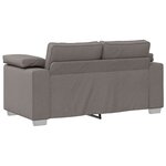 vidaXL Canapé 2 Pièces Taupe 219 x 80 x 82 cm tissu