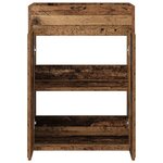 vidaXL Meuble sous lavabo de salle de bain Bois ancien