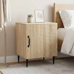 vidaXL Cabinet de chevet 2 pc Chêne Sonoma 43 x 34 5 x 50 cm