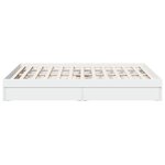 vidaXL Cadre de lit avec tiroirs sans matelas blanc 150x200 cm