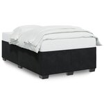 vidaXL Cadre de lit sans matelas noir 120x190 cm velours