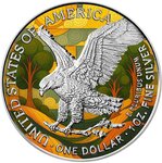 Pièce de monnaie en Argent 1 Dollar g 31.1 (1 oz) Millésime 2025 Picasso Untamed EAGLE