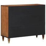vidaXL Buffet Marron 90 x 33.5 x 75 cm Bois de manguier massif