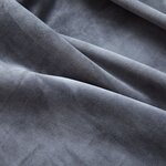 vidaXL Rideaux occultants et anneaux 2Pièces Velours Anthracite 140x245cm