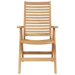 vidaXL Chaises de jardin Pliant Marron 52 x 64 5 x 108 cm