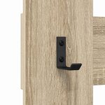 vidaXL Porte-manteau mural Montage mural Chêne sonoma 65 x 3 x 100 cm