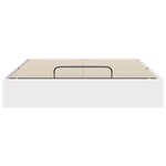 vidaXL Cadre de lit ottoman avec stockage Blanc 193 x 120 x 25 cm