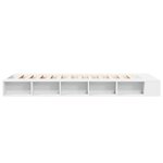 vidaXL Cadre de lit blanc 90x190 cm bois d'ingénierie