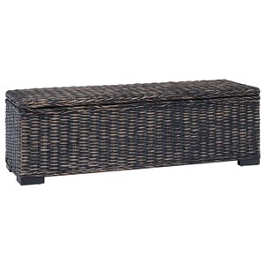 vidaXL Boîte de rangement Noir 110 x 35 x 45 cm