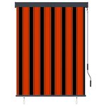 vidaXL Store roulant d'extérieur 120x250 cm Orange et marron