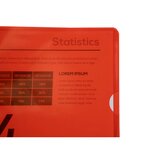 Sachet De 10 Pochettes Coin Pvc Lisse Haute Résistance 13/100e - A4 - Rouge - X 10 - Exacompta