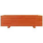 vidaXL Jardinière cire marron 90x40x26 5 cm bois de pin massif