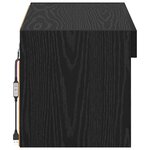 vidaXL Meuble TV Chêne noir 60 x 30 x 30 cm Bois d'ingénierie