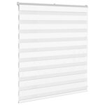 vidaXL Store zèbre blanc 130x100 cm largeur du tissu 125 9cm polyester