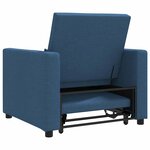 vidaXL Canapé Lit Simple Bleu 90 x 165 x 87 cm tissu