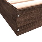 vidaXL Cadre de lit sans matelas chêne marron 180x200 cm