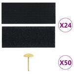 vidaXL Rideau de porte contre insectes 210x100cm 2 Pièces magnétique noir